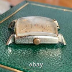 Vintage Longines Cal. 23Z 17 Jewels Square Art Deco Wristwatch PARTS / REPAIR