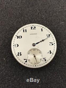 Vintage Longines Pocket Watch Movement For Parts Cal 18.89 Zabc