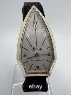 Vintage Lord Nelson Swiss Made Triangular Asymmetrical Watch For Parts Or Repair