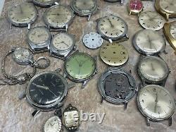 Vintage Lot Mechanical Mens Timex Watches Parts Repairs Marlin
