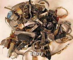 Vintage Lot Of Watches And Parts For Parts Or Repair Over 5 Pounds