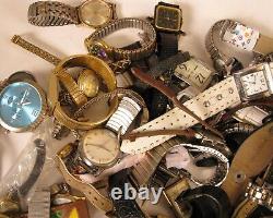 Vintage Lot Of Watches And Parts For Parts Or Repair Over 5 Pounds