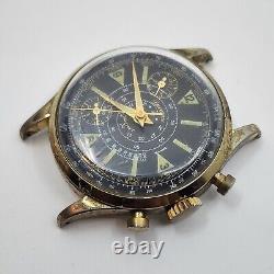 Vintage Lucerne Sport Chronograph Watch Manual Wind FOR PARTS OR REPAIR