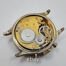 Vintage Lucerne Sport Chronograph Watch Manual Wind FOR PARTS OR REPAIR