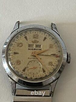 Vintage MARVIN Autodate Triple Date Watch 537296
