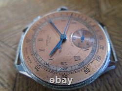 Vintage MDG Chromed VERDAL Chronograph Watch Cal. Landeron 32. For Parts