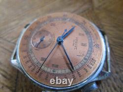 Vintage MDG Chromed VERDAL Chronograph Watch Cal. Landeron 32. For Parts