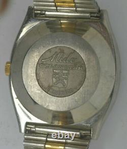 Vintage MIDO Ocean-Star AQUADURA Gold Plated & Steel Case. Ref 4505. For Parts