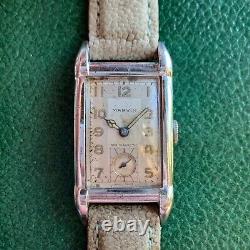 Vintage Marvin 17 Jewels Mechanical Art Deco Wristwatch Runs for PARTS / REPAIR