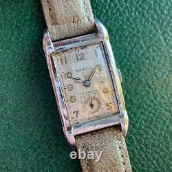 Vintage Marvin 17 Jewels Mechanical Art Deco Wristwatch Runs for PARTS / REPAIR