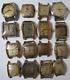 Vintage Men Lot 16 Manual Wind Watches & A Movement Most Gold-filled Bezel Parts