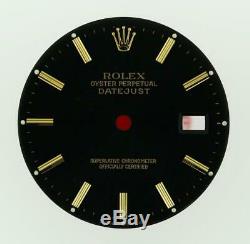 Vintage Men's Rolex Datejust 36mm 16203 16233 16238 Black Stick Dial 2/T #G7