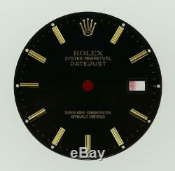 Vintage Men's Rolex Datejust 36mm 16203 16233 16238 Black Stick Dial 2/T #G7