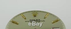 Vintage Men's Rolex Datejust NQ 1600 1601 1603 Silver Stick Dial 2Tone #E9