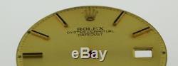 Vintage Men's Rolex Datejust NQ Thunderbird 1625 Champange Stick Dial 2/T #E30