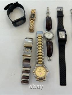 Vintage Men's Watches 11-Pack for Parts or Repair