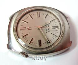 Vintage Mens Bulova Accutron 2180 Wristwatch Silver Tone Selling As Is For Parts