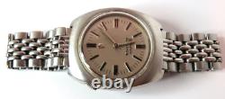 Vintage Mens Bulova Accutron 2180 Wristwatch Silver Tone Selling As Is For Parts