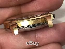 Vintage Mens Gold Omega Seamaster Automatic Watch Non-working for Repair Parts