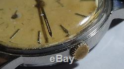 Vintage Mens SS Zenith Sporto 17j watch Mechanical for PARTS