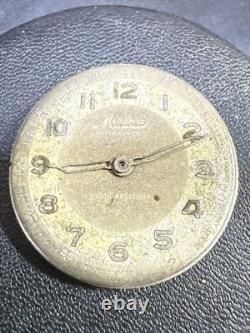 Vintage Minerva 17J Watch Movement & Dial Cal 48/49 11.5''' Parts/Repair