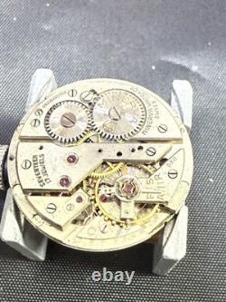 Vintage Minerva 17J Watch Movement & Dial Cal 48/49 11.5''' Parts/Repair