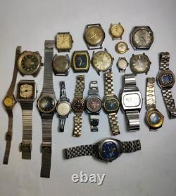 Vintage Mixed Brand Watches Lot-For Parts or Repair-Men's & Women's Mechanical