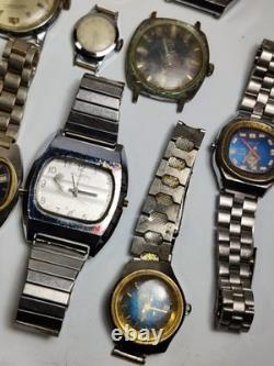 Vintage Mixed Brand Watches Lot-For Parts or Repair-Men's & Women's Mechanical