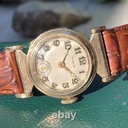 Vintage Monarch Arabic Dial 10K Rolled Gold Plate Wristwatch for PARTS / REPAIR