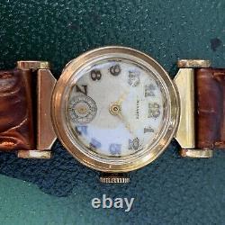 Vintage Monarch Arabic Dial 10K Rolled Gold Plate Wristwatch for PARTS / REPAIR