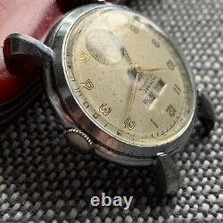 Vintage Monarch Triple Calendar Pointer Date Wristwatch Not Running for REPAIR
