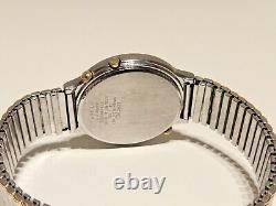 Vintage Not Work Men's Sun Moon Phase Quartz Watchseiko 7f18-7000/for Parts