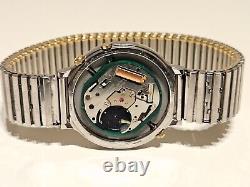 Vintage Not Work Men's Sun Moon Phase Quartz Watchseiko 7f18-7000/for Parts