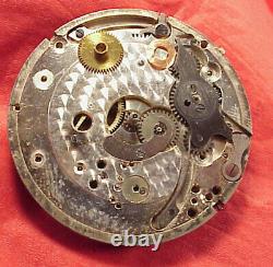 Vintage O F 45mm Lemania 15j Swiss Movement Chronograph Parts Repairs