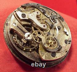 Vintage O F 45mm Lemania 15j Swiss Movement Chronograph Parts Repairs