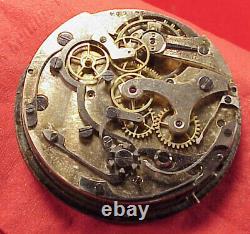 Vintage O F 45mm Lemania 15j Swiss Movement Chronograph Parts Repairs