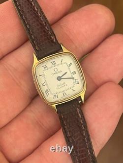 Vintage OMEGA De Ville Womens Watch Quartz Cal. 1350 FOR PARTS OR RESTORE