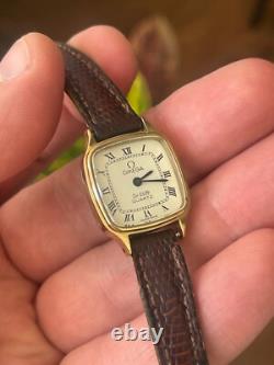 Vintage OMEGA De Ville Womens Watch Quartz Cal. 1350 FOR PARTS OR RESTORE