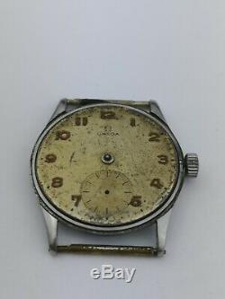 Vintage Omega Cal 28 Watch Ticking For Restoration Ref 2405-1 1940s (A91)