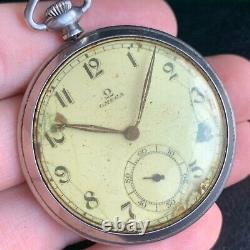 Vintage Omega Cal. 38.5L T1 48.8mm Diameter Pocket Watch Project Parts Repair