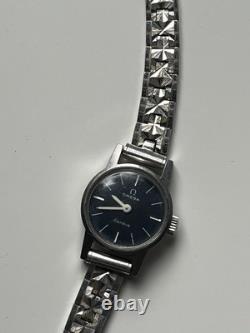 Vintage Omega Geneve 485 Hand Winding Silver Womens Watch 511 314 BROKEN