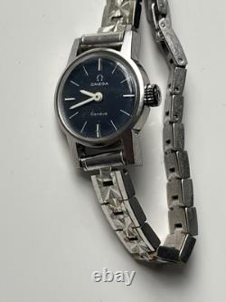 Vintage Omega Geneve 485 Hand Winding Silver Womens Watch 511 314 BROKEN