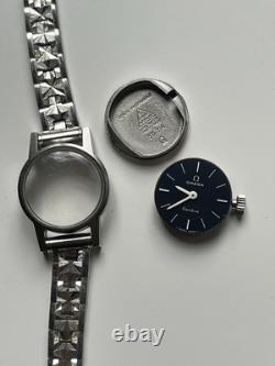 Vintage Omega Geneve 485 Hand Winding Silver Womens Watch 511 314 BROKEN