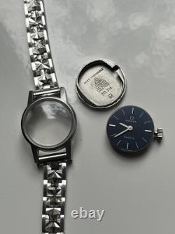 Vintage Omega Geneve 485 Hand Winding Silver Womens Watch 511 314 BROKEN