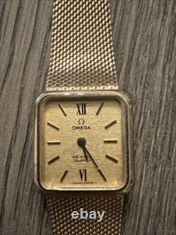 Vintage Omega Gold-Filled Watch Missing Crown For Parts or Restoration