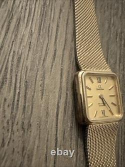 Vintage Omega Gold-Filled Watch Missing Crown For Parts or Restoration