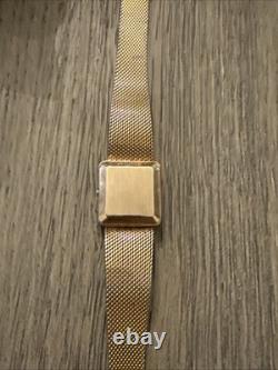 Vintage Omega Gold-Filled Watch Missing Crown For Parts or Restoration