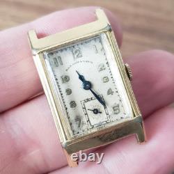 Vintage Omega Tank Retailed By Black Starr & Gorham Men's Watch For Parts/Repair