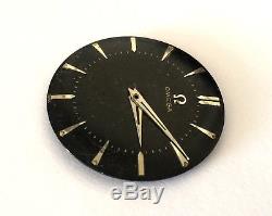 Vintage Omega Watch Black Dial Only Roman Numbers For Parts