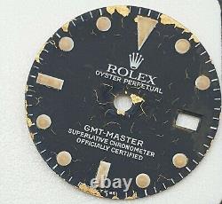 Vintage Original Rolex 1675 GMT MASTER Watch Dial 27.20mm for parts